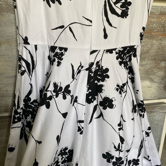 Grace Karin White Black Floral Dress - Picture 8 of 9